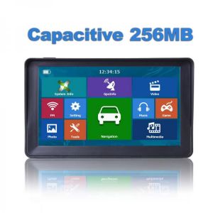 7" HD Car GPS Navigation 8G RAM 256MB FM Bluetooth AVIN latest Europe Map Sat nav Truck gps navigators automobile