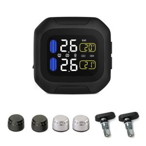 M3 TPMS Motorcycle Car Tire Pressure Monitoring System Wireless LCD Display Internal External Sensors Real Time Monitoring