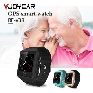 Mobile Phone V38 GPS Tracker Watch For Elderly Children SOS Bracelet Remote Monitor Long Standby Time Two-way Call Step Counting