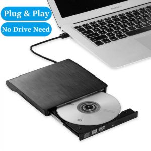 Slim Portable External USB 3.0 CD/DVD +/-RW Drive DVD/CD ROM Rewriter Burner High Speed Data Transfer For Laptop Desktop PC