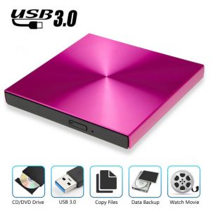 USB3.0 External DVD Burner DVD Reader CD-ROM Player Optical Drive For MacBook For Apple laptop Sunray Surface Scratch-proof