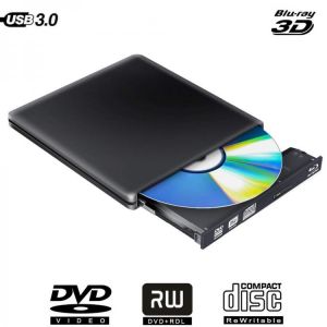 Bluray USB 3.0 External DVD Drive Blu-ray Combo BD-ROM 3D Player DVD RW Burner Writer for Laptop Computer Mac PC HP ACER DELL