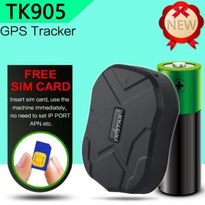 GPS Tracker TKSTAR TK905 Waterproof Magnet Standby 90Days gps vehicle locator Free APP car gps gsm tracking device  S