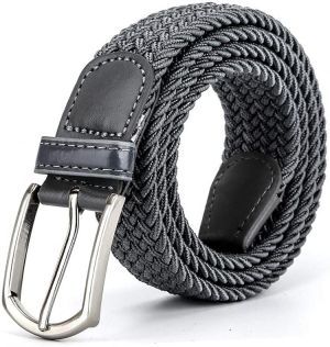 Braided Canvas Woven Elastic Stretch Belts for Men/Women/Junior with Multicolored