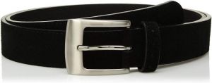 STACY ADAMS Men's 32mm Suede Leather Belt with Perforated Tip and Keeper