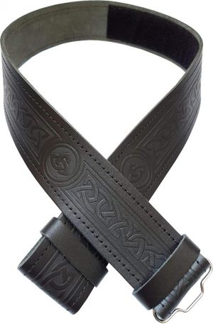 Ever Bright Brown Black Kilt Belts Classic Genuine Leather Kilt Belt