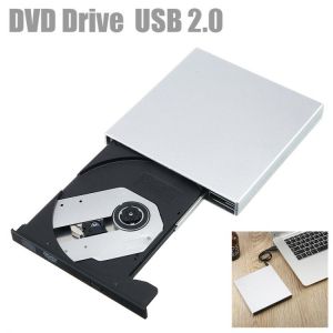 USB 2.0 External DVD-RW CD-RW ROM DVD CD Player Drive Writer Rewriter Burner Portable For Windows 7/8 Laptop Computer