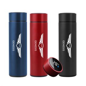 With Logo 500ml Portable Car Smart Thermos Bottle Temperature Display Cup for Hyundai GENESIS Coupe GV80 G70 G90 G80