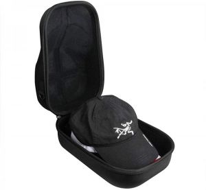 Hermitshell Baseball Hat Case Hard Travel Cap Carrier Case Holder for 6 Caps Hat Bag