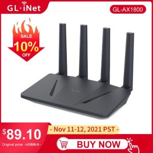 GL.iNet Flint (GL-AX1800) WiFi 6 Router Dual Band Gigabit Wireless Router OpenWrt pre-Installed Support AdGuard Home OpenVPN