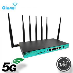 Cioswi WG1608 1200Mbs 5G Wireless Router MTK7621A 880MHz Dual Band 1 Wan 4 LAN Industry Router 16MB+256MB PCIE M.2 Slot Openwrt