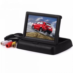 4.3 inch Foldable Car Monitor TFT LCD Display Cameras Reverse Camera Parking System Car Rear view Monitors NTSC PAL Video Player