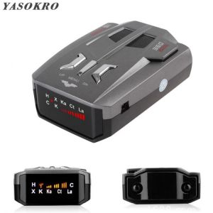 Auto Car Radar Signal Detector (English/Russian )for Vehicle V9 Speed Voice Alert Warning 16 Band LED Display Detector