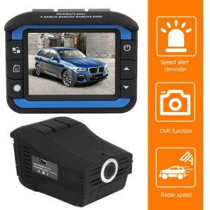English Russian Voice Car 2 In 1 Anti Radar Detector VG3 720P HD Dash Cam DVR Camera Recorder Color Screen 140 Degree Dashcam