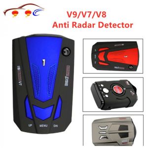 Best Car 360 Degree 16 Band LED Display V9/V7/V8 Anti Radar Detector Speed Voice Alert Warning with Russia  English Switch
