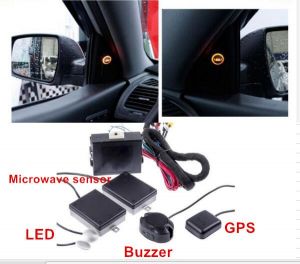 Car Blind Spot Mirror Radar GPS Detection System BSM Microwave Flow Blind Spot Monitoring Lane Departure Warning for car 12 v