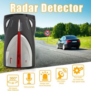 STR-525 Radar Detector English Russian Voice Auto Vehicle Speed Alert Warning Anti Radar Car X K Band Alarm Accessories