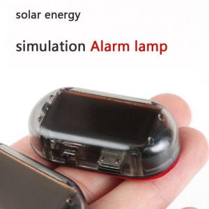 Strobe Signal Security System Universal Flash Warning LED Light Alarm Lamp Car Solar Power Simulation Anti-theft Caution