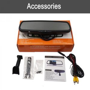 Mirror Screen Car Rear View Mirror Mount Camera Monitor Bracket Auto Brighenss Change Dimming Front View Camera TFT LCD Monitor