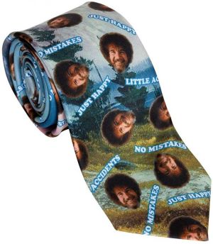 Calhoun Officially Licensed Bob Ross No Mistakes Necktie
