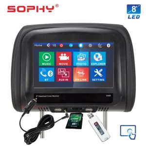 New! 7 or 8 inches Automotive Car Headrest Monitor MP5 Video Player with IR FM Touch Screen Phone Charging 7068 or 8068