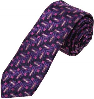 Dan Smith Absolutely Gentlemen Slim Necktie Patterned Microfiber Skinny Tie With Box