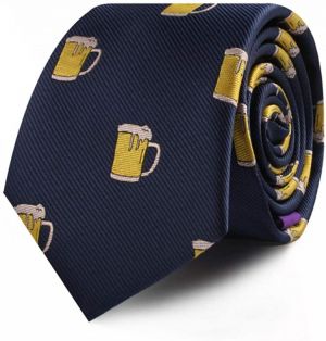 Food & Drink Ties | Speciality Ties for Men | Woven Skinny Neckties | Present for Work Colleague | Bday Gift for Guys