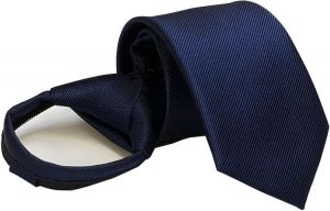 Mens Boys Skinny Zipper Clip on Tie Wedding Solid Color Easier Designer Neckties