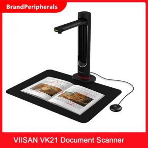 Professional Book & Document Camera Scanner with Multi-Language OCR 21MP Built-in Mic A3/300DPI for Office & Teacher