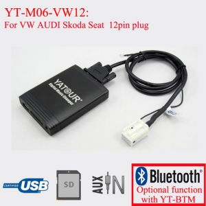 Yatour car radio USB SD Bluetooth MP3 emulator for Skoda  Super B Octavia 12pin plug