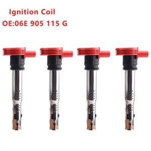 4Pcs Car Ignition Coil For VW Jetta Golf Passat Tiguan CC For Audi A3/4/5/6/7/8 TT Q3/5 R8 OEM NO. 06E905115 ABCDE 07K905715F