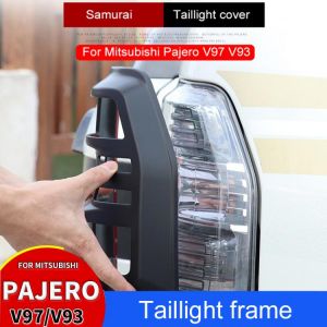 For Mitsubishi Pajero Taillight Frame Taillight Cover V97 V93 Front Fog Lamp Frame Door Handle Stickers Exterior Modification