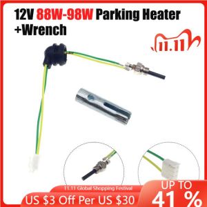 12V 88W-98W Car Auto Boat Parking Heater Ceramic Pin Glow Plug For Eberspacher D2 D4 D4S Air Diesel Parking Heater Part w/Wrench