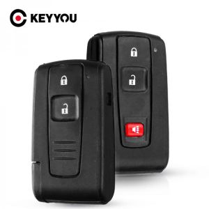 KEYYOU 2/3 Buttons Smart Remote Car Key Shell Case For Toyota Prius 2004 2005 2006 2007 2008 2009 Corolla Verso Camry Key Cover