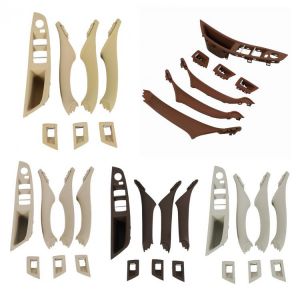 7Pcs Car Driver Seat Front Left Armrest Interior Door Handle Pull 1Hole For-BMW F10 10-17 LHD Auto Interior