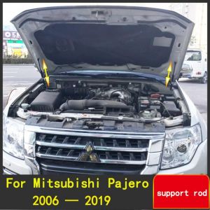 For Mitsubishi Pajero 2006-2020 Car Hood Cover Support Hydraulic Rod Lift Strut Bars Spring Shock Absorber Bracket Styling