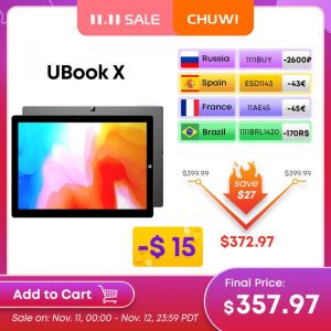 CHUWI UBook X 12inch Tablet Windows 10 Intel Celeron N4100 Quad Core 2160x1440 IPS 8GB RAM 256GB ROM Tablet PC Dual Wifi Type-C