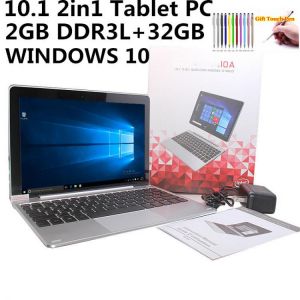 Hot Sales 2In1 Tablet PC 10.1&#x27;&#x27; Windows 10 RAM 2GB DDR3L+32GB HDMI-Compatible 10A Dual Camera Gift Docking Keyboard 1280