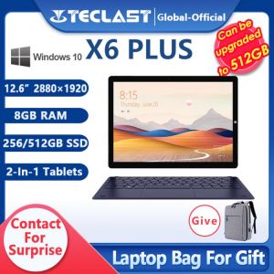 Teclast X6 Plus Tablet Notbook 2 in 1 Windows 10 Touch Screen Intel Gemini 8GB RAM 256GB 512GB SSD 12.6 Inch 2880*1920 FHD IPS