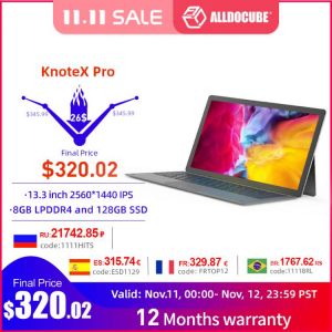ALLDOCUBE Knote X Pro 13.3 Inch  2 IN 1 Tablet 2560*1440 IPS Windows 10 Intel Gemini Lake N4100 8GB RAM 128GB ROM Type C Tablets