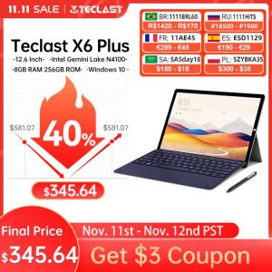 Teclast X6 Plus 12.6" 2 in 1 Tablet 2880x1920 Windows 10 8GB RAM 256GB SSD Tablets PC Quad Core Intel Celeron Processor N4100