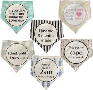 Baby Bib Gift Set, Bibs for Baby Registry for Baby Shower Gifts Funny Baby