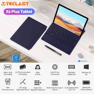 Teclast X6 Plus 2 in 1 Tablet PC 12.6 Inch Notebook Intel Celeron N4100 8GB RAM 256GB SSD Quad Core 2880*1920 FHD IPS Windows 10
