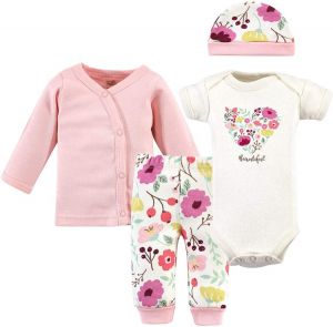 Touched by Nature Unisex Baby Organic Cotton Preemie Layette Set