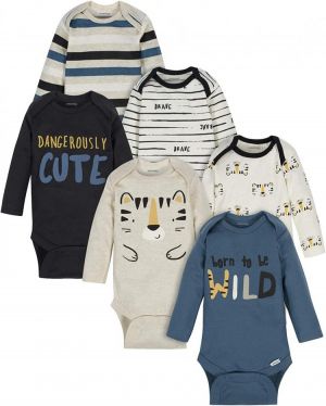 Onesies Brand baby-boys 6-pack Long Sleeve Bodysuits