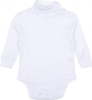Leveret Long Sleeve Baby Boys Girls Bodysuit Turtleneck 100% Cotton (Size 6 Months-2 Toddler)