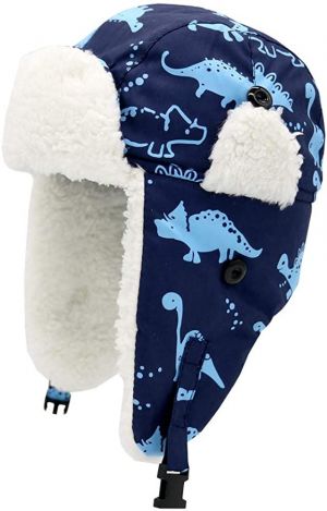 Baby Boy Hats Toddler Winter Hat Sherpa Lined Warm Trapper Hat Fleece Girl Infant Beanie