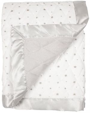 Dreamland Baby | 4lb Weighted Sleep Blanket for Kids and Toddlers Ages 3+ and/or 30+ lb | White with Gray Stars