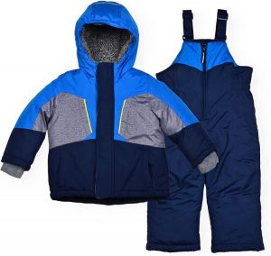 Arctic Quest Infant & Toddler Boys Ski Jacket and Snowbib Snowsuit Set