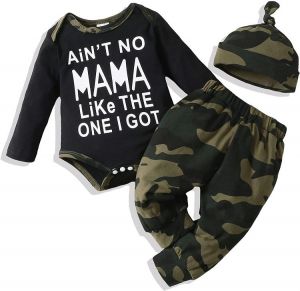 Infant Baby Boy Clothes Newborn Boy Outfits Bodysuit Romper Tops+Pants Set Baby Boy's Clothing
